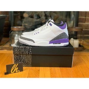 Size 11 Air Jordan 3 Retro “Dark Iris” Basketball Shoes CT8532-105